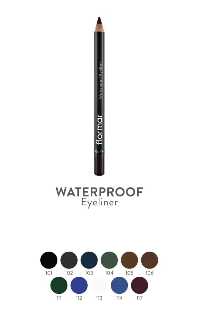 D5368DCE-4D7B-4EE3-9AAB-7054F035B8BC مداد چشم چوبی رنگی ضد آب فلورمار flormar water proof eye liner - Image 1