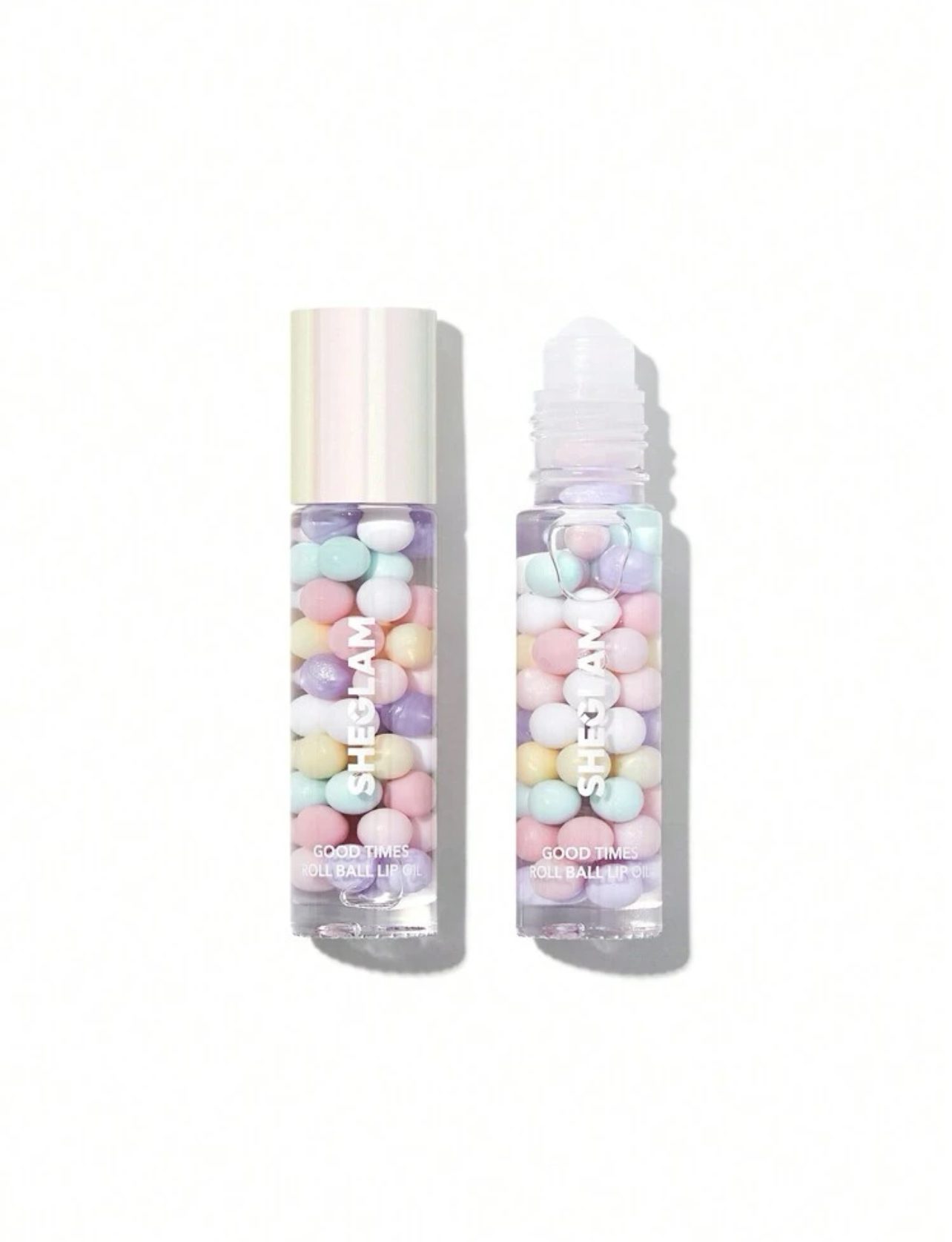 IMG_4152 بالم لب کپسولی آبرسان شیگلمSHEGLAM Good Times Roll Ball Lip Oil-Life's a Party - Image 1