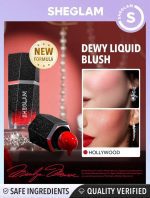 رژگونه مرلین مونرو شیگلمMarilyn Monroe X SHEGLAM Color Bloom Dewy Liquid Blush-Hollywood - Image 2