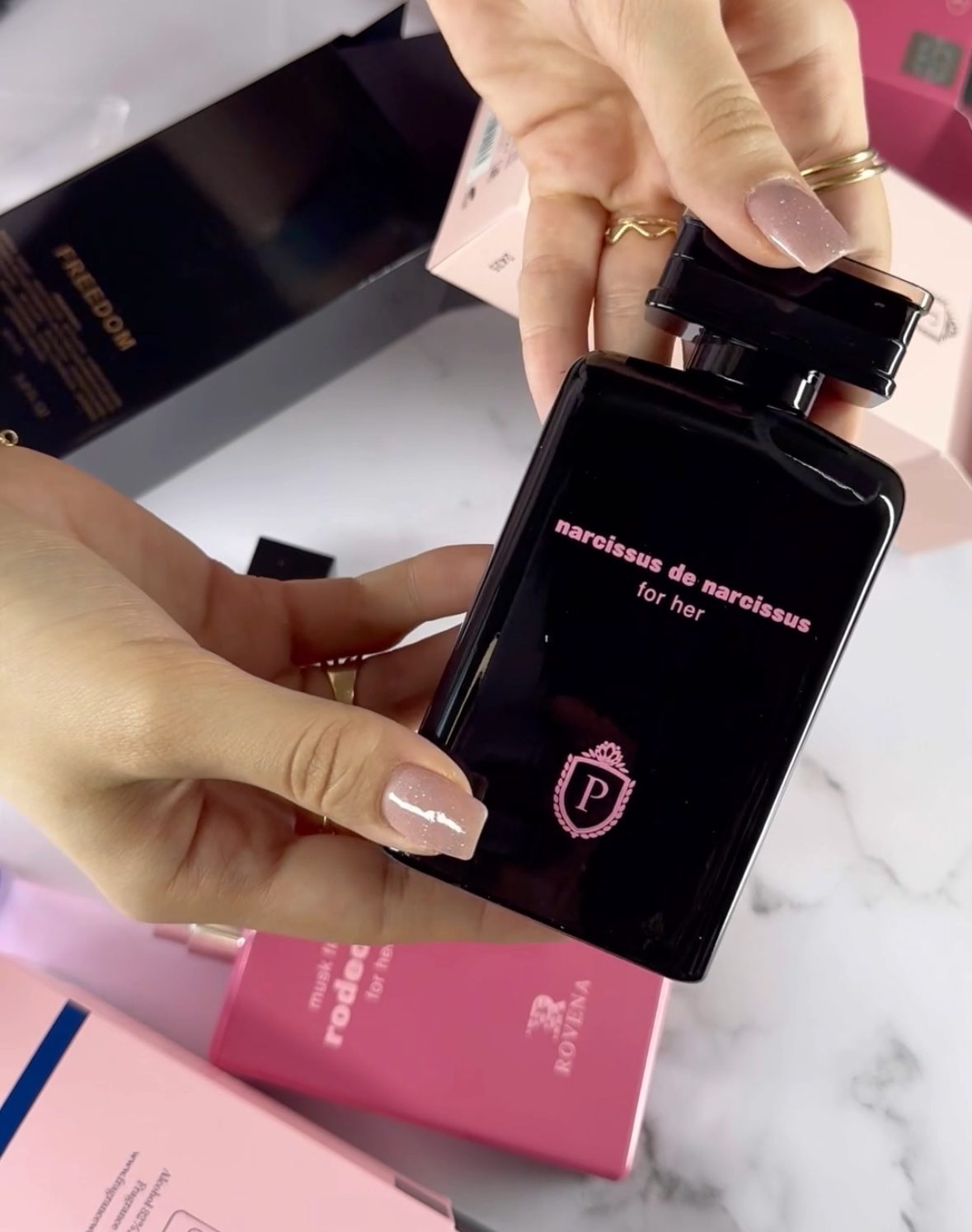 IMG_1952 عطر ادکلن زنانه نارسیسو رودریگز فور هر مشکی (جعبه صورتی) Johnwin Narciso Rodriguez for Her حجم 100 میل - Image 1