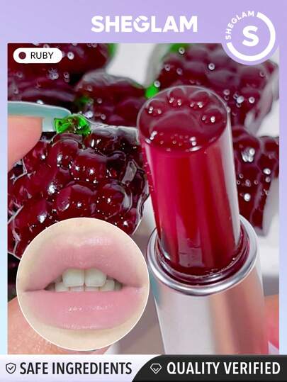 IMG_2871 بالم لب پاستیلی شیگلم رنگ Ruby| Sheglam Mello Jello Lip Balm - Image 1