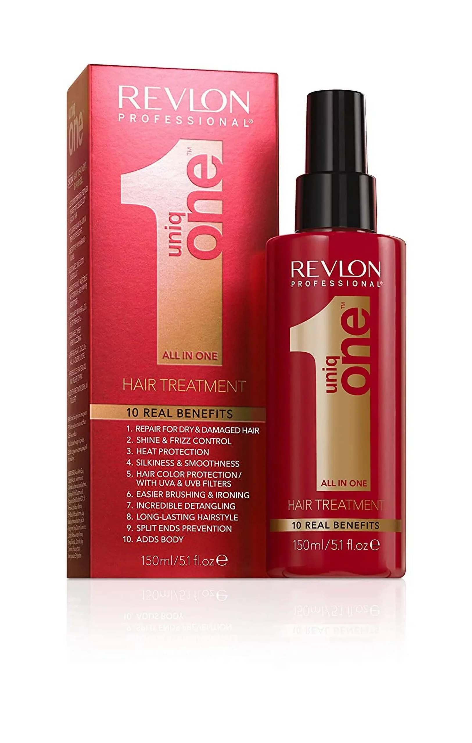 IMG_3401 اسپری موی 10 کاره یونیک وان رولون قرمز حجم 150ML - Image 1