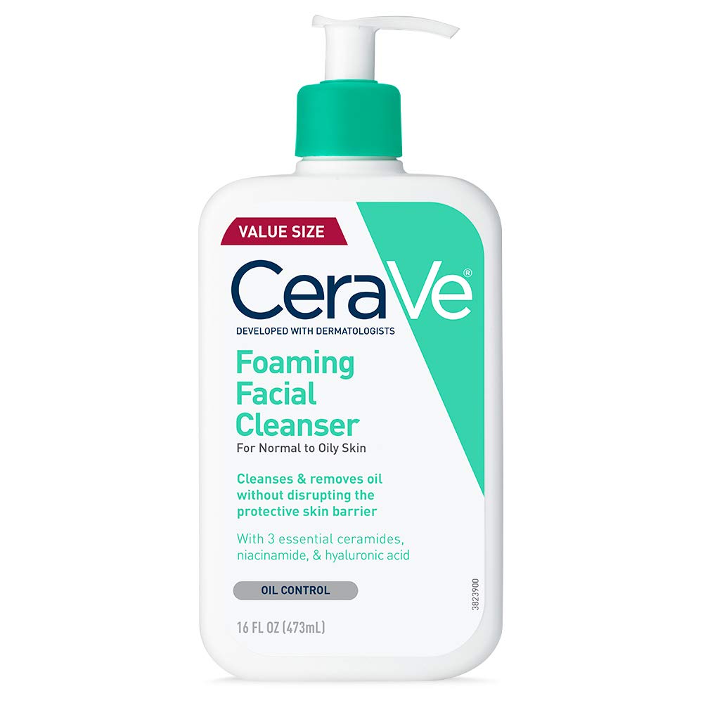 IMG_4924 فوم شستشوی صورت سراوی Cerave – مخصوص پوست نرمال و چرب حجم ۴۷۳ میل - Image 1