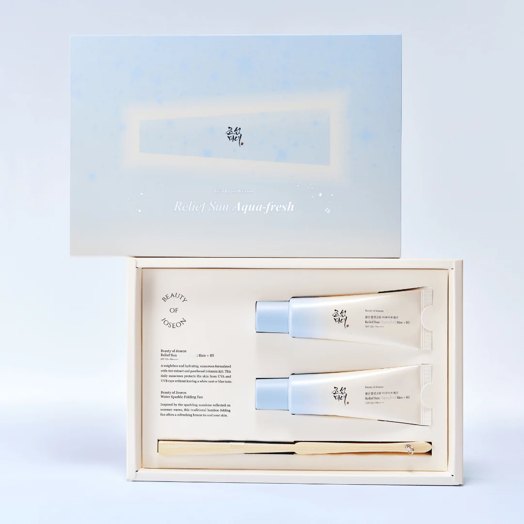 IMG_7326 پک ضدآفتاب آکوا فرش بیوتی اف جوسان Beauty of Joseon Relief Sun Aqua-Fresh Kit - Image 1