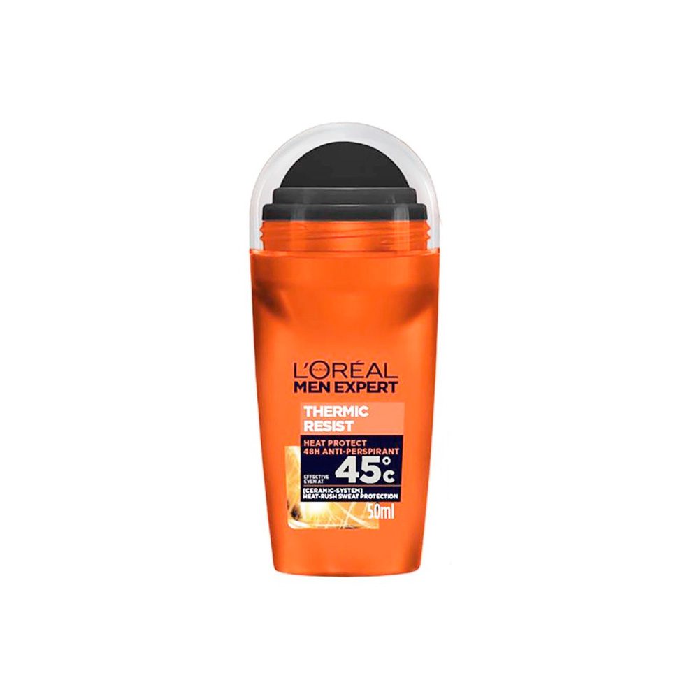 IMG_5508 رول ضد تعریق لورال (لوریل) نارنجی حجم 50 میل مدل LOREAL Thermic Resist - Image 1