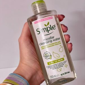 میسلار پاک کننده آرایش پوست خشک و حساس سیمپل SIMPLE MICELLAR CLEANSING WATER