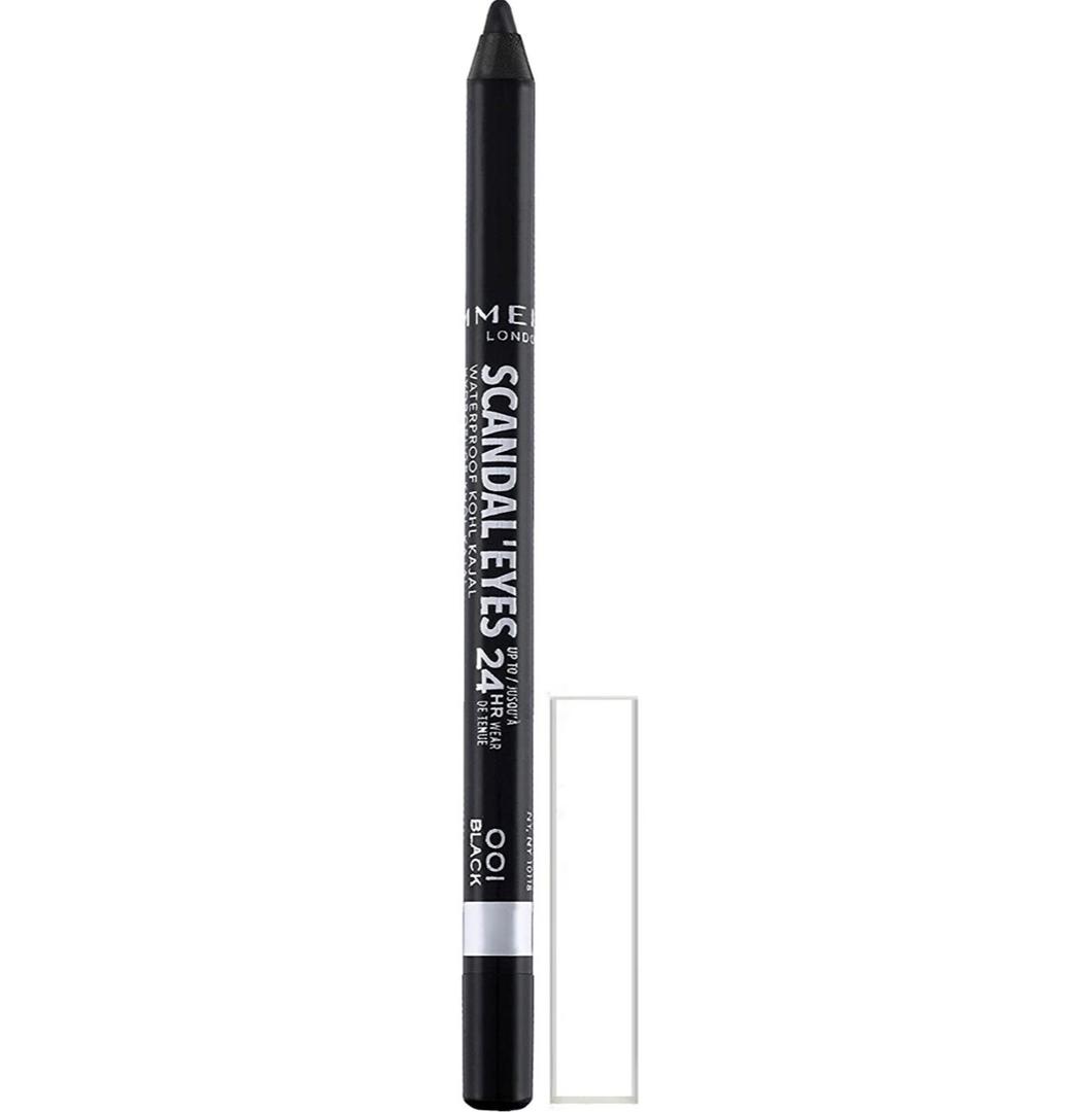 مداد چشم ریمل لندن Scandal Eyes Waterproof Kohl Kajal رنگ 001 مشکی